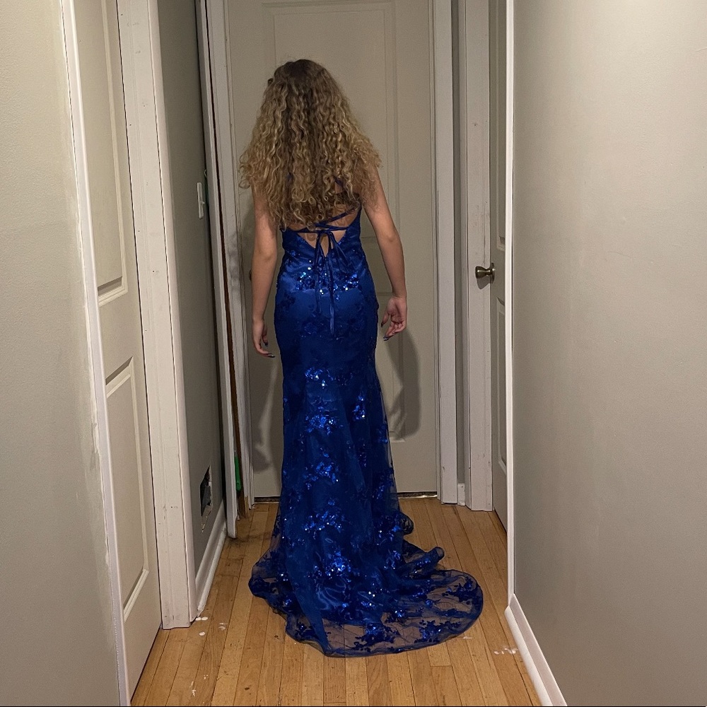 royal blue mermaid dress